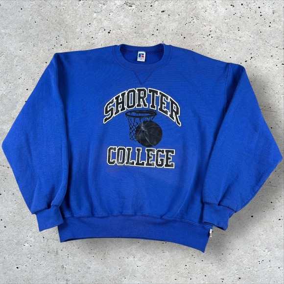 Vintage 90s Russell Athletic Shorter College Sweatshirt XL Basketball University
